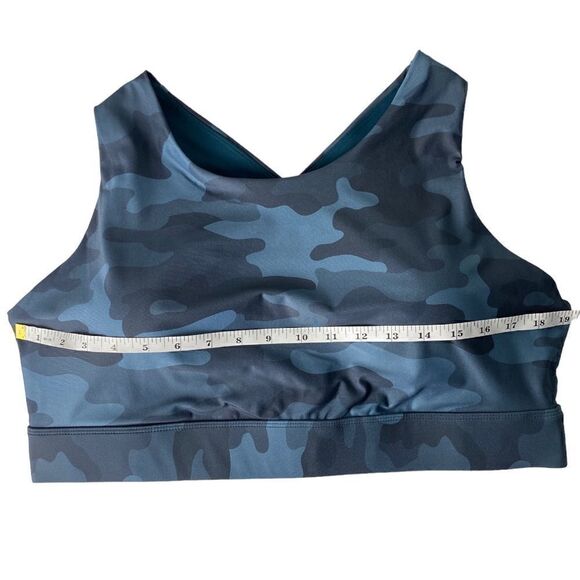 NWT Fabletics No bounce Sports Bra, Midnight wave Camo, Size 1X - Picture 6 of 10